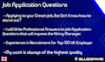 write professional answers to job application questions