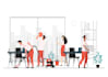 create amazing flat vector 2d illustration