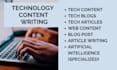 write SEO tech articles, website content, ai, and blog posts as content writer