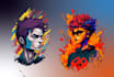 create  vector art illustration or sketch to vector art