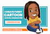 create cute cartoon characters, avatars, and bitmojis