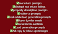 craft expert ai prompts for real estate