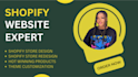 create shopify store design, shopify website design, shopify website redesign