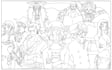 draw your favorite anime character into black and white line art