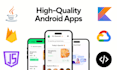 develop android apps in java or kotlin