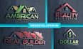 design  property, construction,   real estate home logo