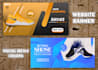 design web banner, website header, google shopify banner