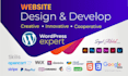 build your wordpress website, wix, shopify, webflow, HTML