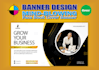 do creative social media designs, banner ads designs