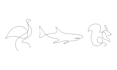 do continuous line art, one line, single line logo and illustration