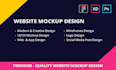 create website design and application design
