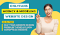 design onlyfans agency website, onlyfans model website, agency website