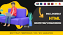 convert figma to html, psd to html, xd to html bootstrap responsive