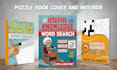 create word search puzzle book cover and interior for amazon