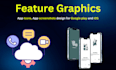 design app icon, feature image, splash screen, screenshots for your app