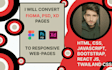 convert PSD, figma, xd to html css or react responsive bootstrap 5 website