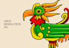 draw aztec and maya illustration in my style