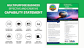 design a professional and stunning capability statement within 6 hours