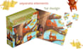 draw cute kids illustrations for puzzles board games with animals insects bugs