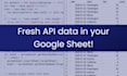 integrate any API data into your google sheet