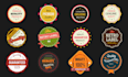 design clean badge patch round sticker tshirt logo design