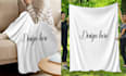 make brilliant blanket mockup, custom blanket mockup