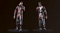 create a sci fi art and sci fi character concept art