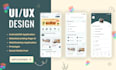 do creative, modern mobile app ui ux design in figma or xd