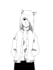 draw anime black and white monochrome for you