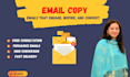 provide professional email copywriting services