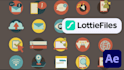 create lottie, animated gif, and icon for website or app