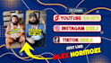 edit instagram reels, youtube shorts,tiktok reels