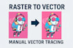 do professional tracing logo or images in vectors