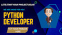 do python scripting, automation project, web scraping, debug