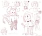 draw your character as a chibi south park character