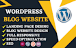 build wordpress blogs or business website with wordpress template