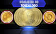 design crypto, meme token logo with 2d and 3d