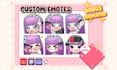 create custom cute chibi emotes for twitch, youtube, and discord