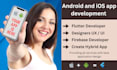 create android and ios application using flutter