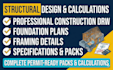 do structural design calculations and construction drawings