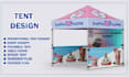 design custom tent, canopy tent, flag and table cover