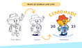 create a cute vintage mascot cartoon illustration