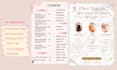 design beauty salon, spa, hair, eyelash, skin care  price list flyer