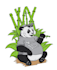 design modern awesome panda logo