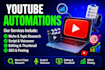 create faceless youtube automation videos with script, voiceover and SEO