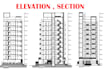 redraw architectural 2d floor plan blueprint in cad drawing