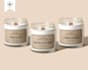 design minimal candle logo and candle label asap