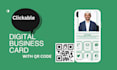 design clickable digital business card with qr code