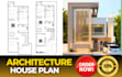 draw 2d floor plan, architectural house plan using autocad and chief architect