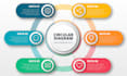 design flow chart, pie chart, business infographics, timeline infographic